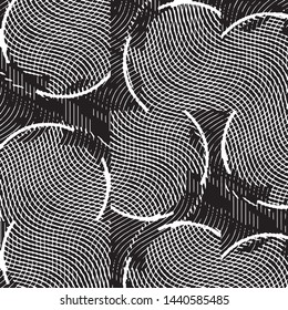 Grunge halftone black and white line texture background. Abstract stripe vector illustration Texture