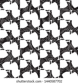 Grunge halftone black and white line texture background. Abstract stripe vector illustration Texture