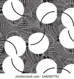 Grunge halftone black and white line texture background. Abstract stripe vector illustration Texture