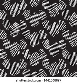 Grunge halftone black and white line texture background. Abstract stripe vector illustration Texture