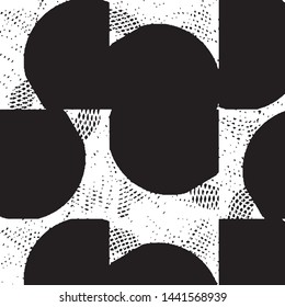 Grunge halftone black and white line texture background. Abstract stripe vector illustration Texture
