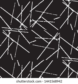 Grunge halftone black and white line texture background. Abstract stripe vector illustration Texture
