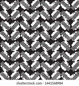 Grunge halftone black and white line texture background. Abstract stripe vector illustration Texture