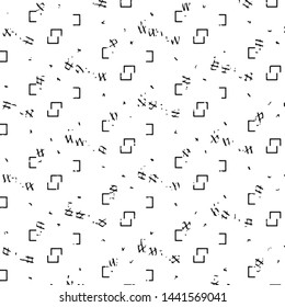 Grunge halftone black and white line texture background. Abstract stripe vector illustration Texture
