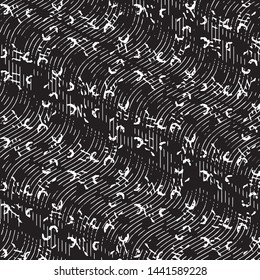 Grunge halftone black and white line texture background. Abstract stripe vector illustration Texture