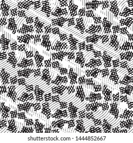 Grunge halftone black and white line texture background. Abstract stripe vector illustration Texture