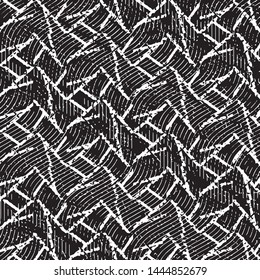 Grunge halftone black and white line texture background. Abstract stripe vector illustration Texture