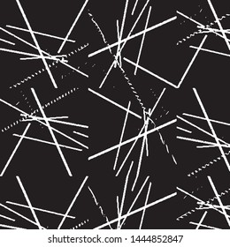 Grunge halftone black and white line texture background. Abstract stripe vector illustration Texture