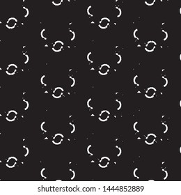 Grunge halftone black and white line texture background. Abstract stripe vector illustration Texture