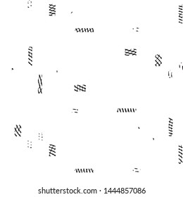 Grunge halftone black and white line texture background. Abstract stripe vector illustration Texture