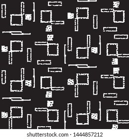 Grunge halftone black and white line texture background. Abstract stripe vector illustration Texture