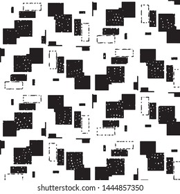 Grunge halftone black and white line texture background. Abstract stripe vector illustration Texture
