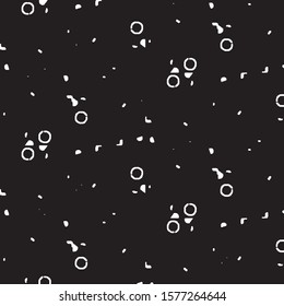 Grunge halftone black and white line texture background. Abstract spotted vector illustration Texture