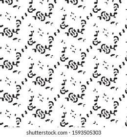 Grunge halftone black and white line texture background. Abstract stripe vector illustration Texture