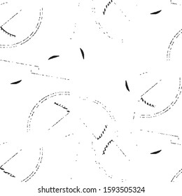 Grunge halftone black and white line texture background. Abstract stripe vector illustration Texture