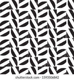 Grunge halftone black and white line texture background. Abstract stripe vector illustration Texture