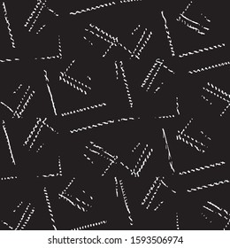Grunge halftone black and white line texture background. Abstract stripe vector illustration Texture