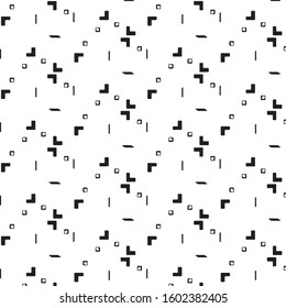 Grunge halftone black and white line texture background. Abstract stripe vector illustration Texture