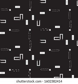 Grunge halftone black and white line texture background. Abstract stripe vector illustration Texture