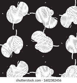 Grunge halftone black and white line texture background. Abstract stripe vector illustration Texture