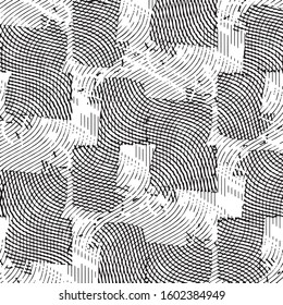 Grunge halftone black and white line texture background. Abstract stripe vector illustration Texture
