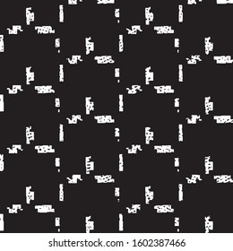 Grunge halftone black and white line texture background. Abstract stripe vector illustration Texture
