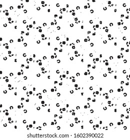 Grunge halftone black and white line texture background. Abstract stripe vector illustration Texture