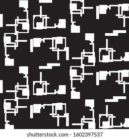 Grunge halftone black and white line texture background. Abstract stripe vector illustration Texture