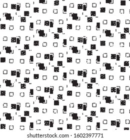 Grunge halftone black and white line texture background. Abstract stripe vector illustration Texture