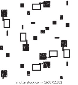 Grunge halftone black and white line texture background. Abstract stripe vector illustration Texture