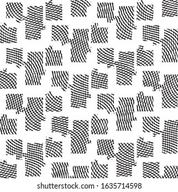 Grunge halftone black and white line texture background. Abstract stripe vector illustration Texture
