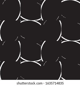 Grunge halftone black and white line texture background. Abstract stripe vector illustration Texture