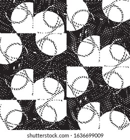 Grunge halftone black and white line texture background. Abstract stripe vector illustration Texture