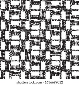 Grunge halftone black and white line texture background. Abstract stripe vector illustration Texture