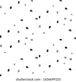 Grunge halftone black and white line texture background. Abstract stripe vector illustration Texture