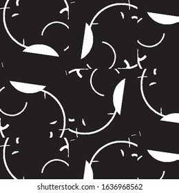 Grunge halftone black and white line texture background. Abstract stripe vector illustration Texture