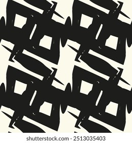 Grunge halftone zwart-witte lijn textuur achtergrond. Abstracte illustratie van de streepvector Textuur