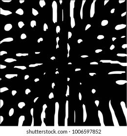 Grunge halftone black and white texture background. Abstract vector Texture

