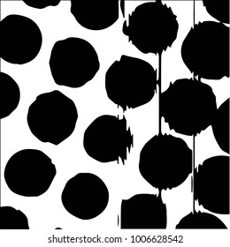 Grunge halftone black and white texture background. Abstract vector Texture
