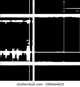 Grunge halftone black and white texture background. Abstract vector Texture
