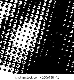 Grunge halftone black and white texture background. Abstract vector Texture
