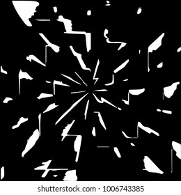 Grunge halftone black and white texture background. Abstract vector Texture

