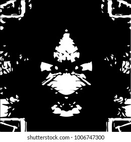 Grunge halftone black and white texture background. Abstract vector Texture
