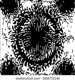 Grunge halftone black and white texture background. Abstract vector Texture
