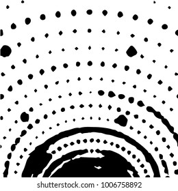 Grunge halftone black and white texture background. Abstract vector Texture
