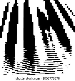 Grunge halftone black and white texture background. Abstract vector Texture
