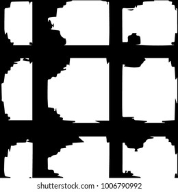 Grunge halftone black and white texture background. Abstract vector Texture
