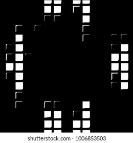 Grunge halftone black and white texture background. Abstract vector Texture

