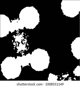 Grunge halftone black and white texture background. Abstract vector Texture
