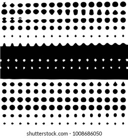 Grunge halftone black and white texture background. Abstract vector Texture
